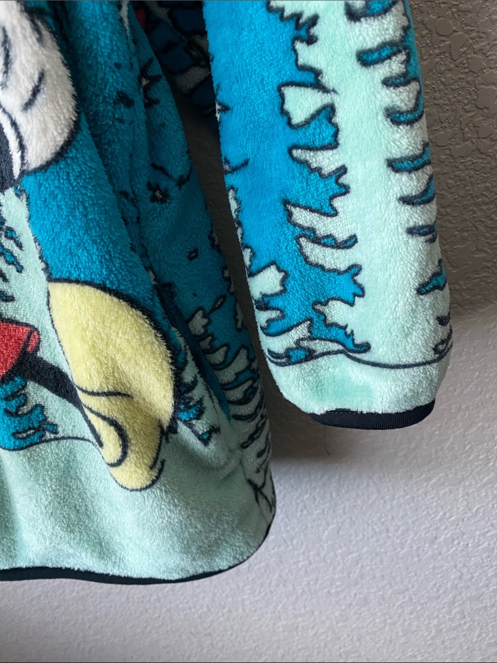 Disney Mickey Mouse Pluto Fleece Jacket Mickey's Lodge Full Zip Blue - Picture 3 of 5